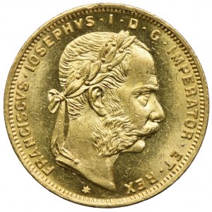 Austria, Franciszek Józef I, 8 florenów=20 franków 1889, Wiedeń