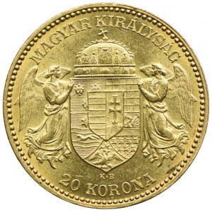 Węgry, Franciszek Józef I, 20 koron 1894, Kremnica