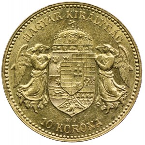 Węgry, Franciszek Józef I, 10 koron 1908, Kremnica