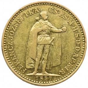 Węgry, Franciszek Józef I, 10 koron 1897, Kremnica