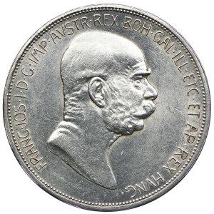 Austria, Franciszek Józef I, 5 koron 1908, 60-lecie panowania