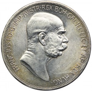 Austria, Franciszek Józef I, 5 koron 1908, 60-lecie panowania