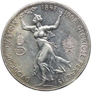 Austria, Franciszek Józef I, 5 koron 1908, 60-lecie panowania