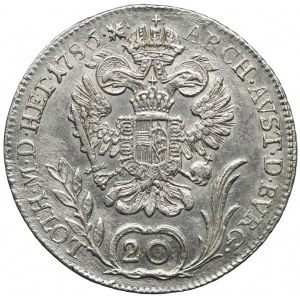 Austria, Józef II, 20 krajcarów 1786, Kremnica