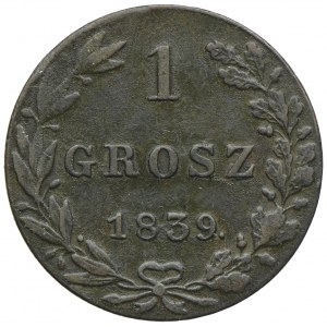 Królestwo Kongresowe, Mikołaj I, 1 grosz 1839 MW, Warszawa