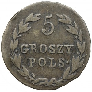 Królestwo Kongresowe, Aleksander I, 5 groszy 1818, Warszawa