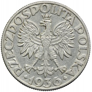 5 złotych 1936, Żaglowiec