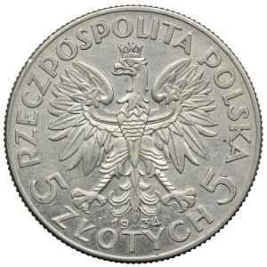 5 złotych 1934, Głowa Kobiety