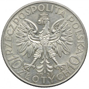 10 złotych 1933, Głowa Kobiety