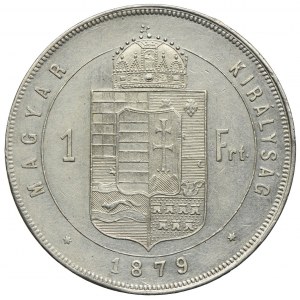 Węgry, Franciszek Józef I, 1 forint 1879, Kremnica