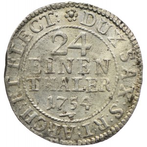August III, 1/24 talara (grosz) 1754, Drezno