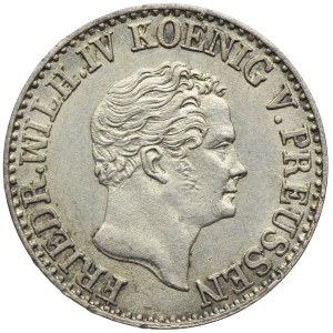 Niemcy, Prusy, Fryderyk Wilhelm IV, 1/2 grosza srebrnego 1852, Berlin