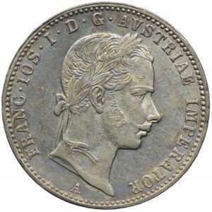 Austria, Franciszek Józef I, 1/4 florena 1857, Wiedeń