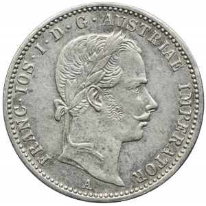 Austria, Franciszek Józef I, 1/4 florena 1858, Wiedeń