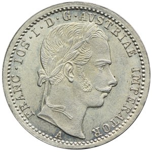 Austria, Franciszek Józef I, 1/4 florena 1862, Wiedeń