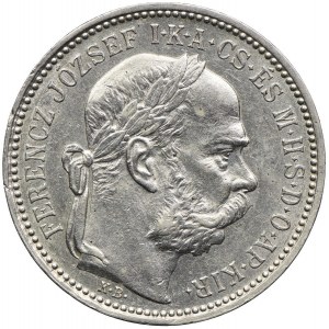 Węgry, Franciszek Józef I, 1 korona 1895, Kremnica