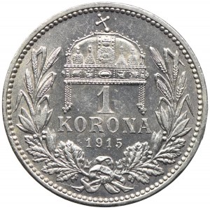 Węgry, Franciszek Józef I, 1 korony 1915, Kremnica