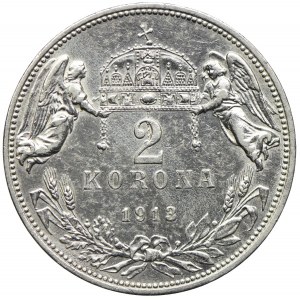 Węgry, Franciszek Józef I, 2 korony 1913, Kremnica