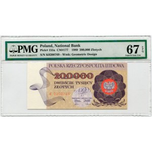 200.000 złotych 1989 - K - PMG 67 EPQ
