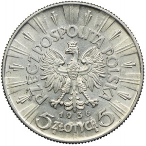 5 złotych 1936, Józef Piłsudski