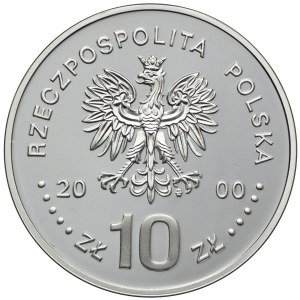 10 złotych 2000, Jan II Kazimierz, półpostać