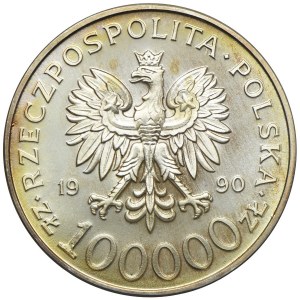 100.000 złotych 1990, Solidarność, typ A