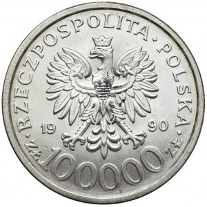 100000 złotych 1990, Solidarność 1980-1990, typ B