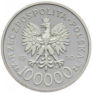 100.000 złotych 1990, Solidarność, (mała)