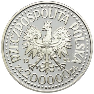 200000 złotych 1992, Władysław III Warneńczyk, popiersie