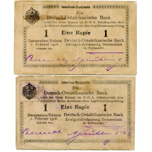 Niemiecka Afryka Wschodnia, 1 rupia 1916 H3, 1 rupia 1916 J2