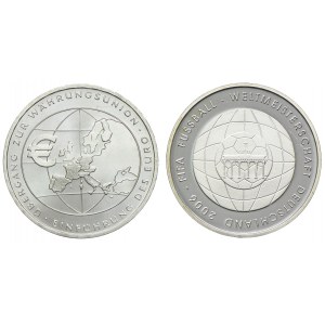 Niemcy, 10 euro 2002, 2006 (proof), (2 szt.)