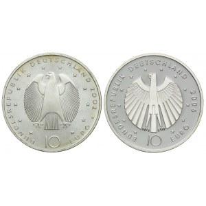Niemcy, 10 euro 2002, 2006 (proof), (2 szt.)