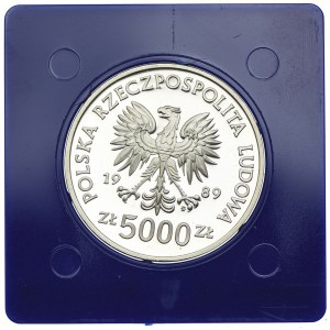 5000 złotych 1989, Władysław II Jagiełło, półpostać