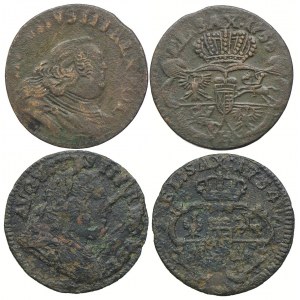 August III, szeląg 1754, 1755