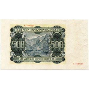500 złotych 1940 - B - niedokończony druk