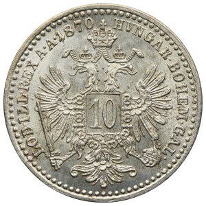 Austria, Franciszek Józef I, 10 krajcarów 1870, Wiedeń