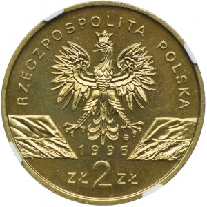 2 złote 1996 Jeże, NGC MS67