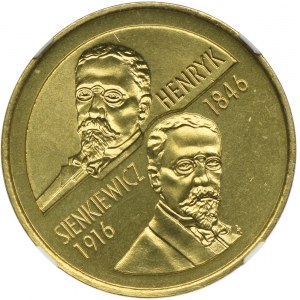 2 złote 1996, Henryk Sienkiewicz, NGC MS67