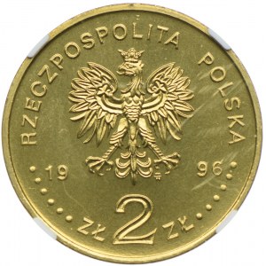 2 złote 1996, Henryk Sienkiewicz, NGC MS67