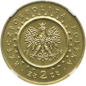 2 złote 1996, Lidzbark Warmiński, NGC MS67