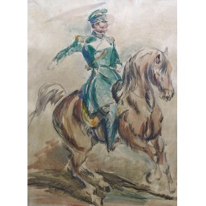 Eugeniusz Geppert (1890-1979), Oficer na koniu