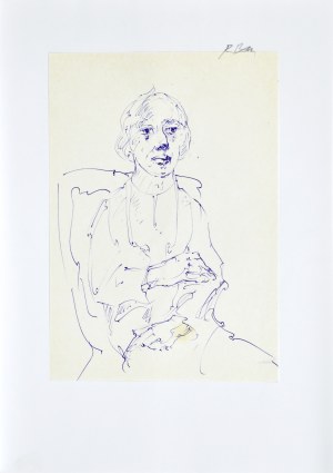 Roman Banaszewski (Ur. 1932), Szkic kobiety siedzącej na krześle