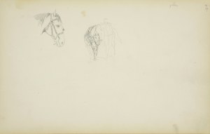 Stanisław Chlebowski (1835-1884), Głowa konia i szkic jeźdźca z koniem