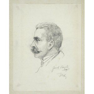 Tadeusz Rybkowski (1848-1926), Portret mężczyzny z profilu