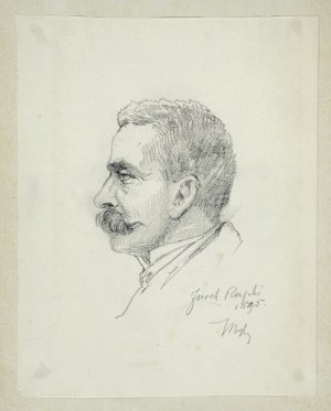 Tadeusz Rybkowski (1848-1926), Portret mężczyzny z profilu