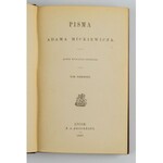 MICKIEWICZ Adam - Pisma. Tom I-VI [GRAŻYNA, DZIADY, PAN TADEUSZ, KONRAD WALLENROD...]