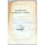 SZKLARSKI - TAJEMNICZA WYPRAWA TOMKA, 1968, autograf autora