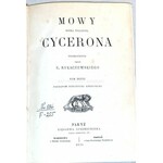 CYCERON- MOWY MARKA TULLIUSZA CYCERONA t.2 Paryż 1870