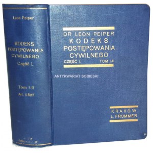 PEIPER - KODEKS POSTĘPOWANIA CYWILEGO cz.1 t.1-2