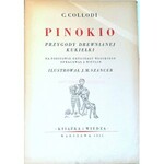 COLLODI- PINOKIO Przygody drewnianej kukiełki 1951r. ilustracje Szancer